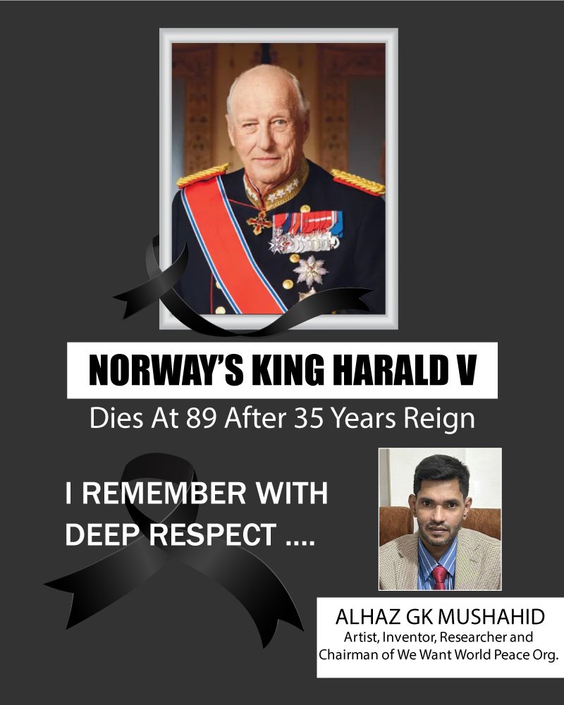 In Honour and Remembrance of His Majesty King Harald V of Norway