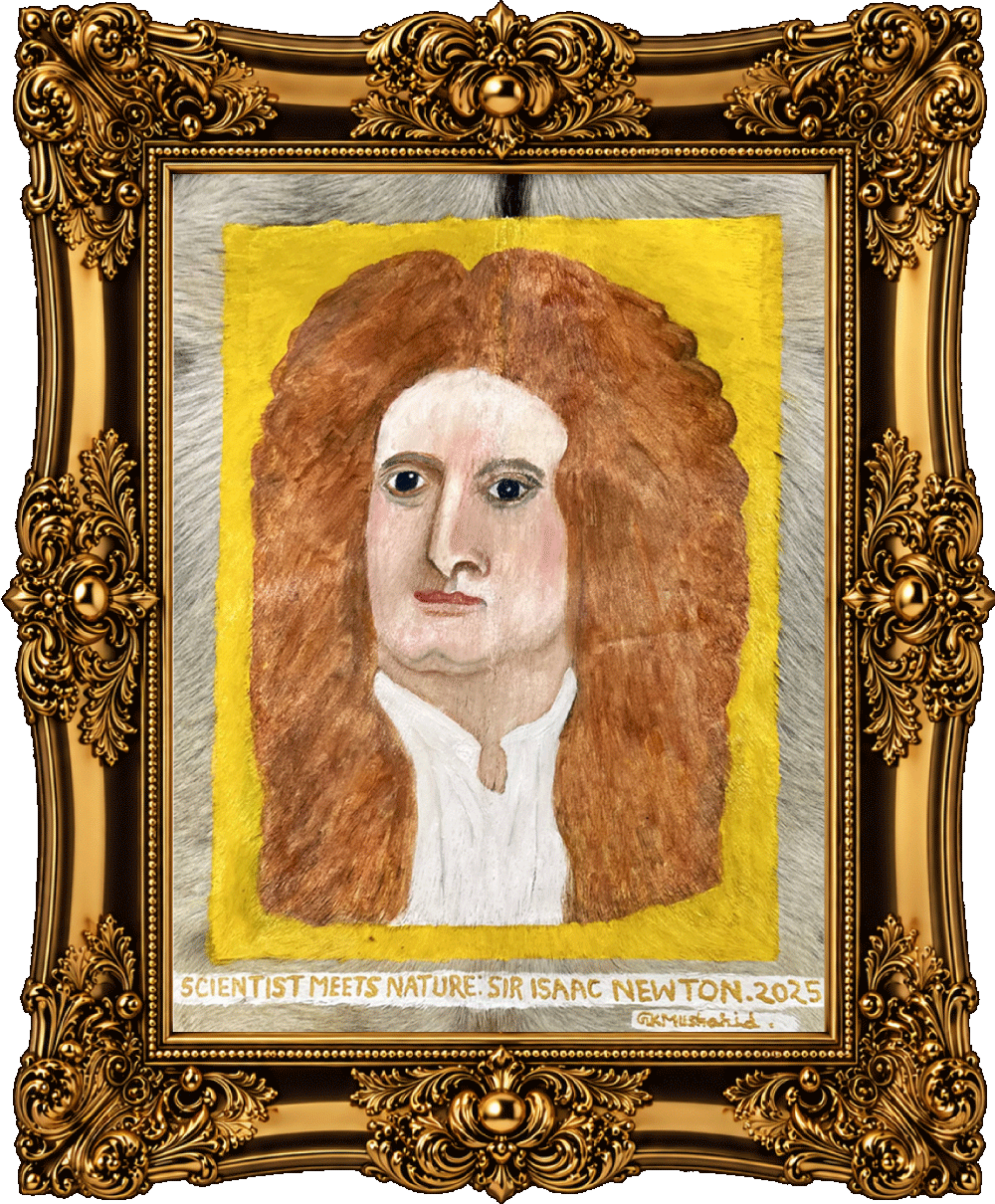Scientist-Meets-Nature--Sir-Isaac-Newton